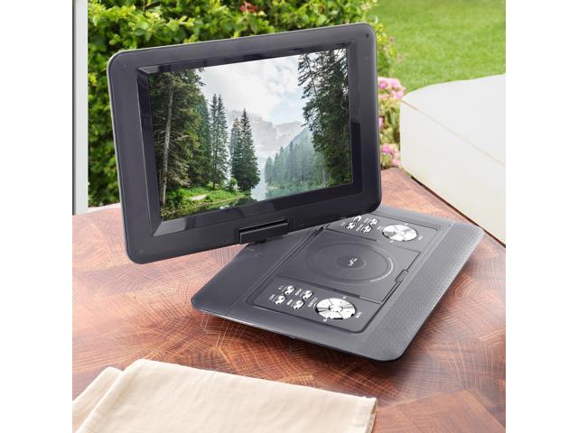 Trexonic TR-D133BLK 13.3 Inch Portable TV+DVD Player with Color TFT LED Screen and USB/HD/AV Inputs - Black
