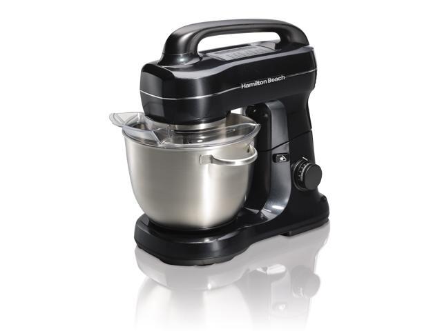 Hamilton Beach 63394 7 Speed Stand Mixer, Metalic Black
