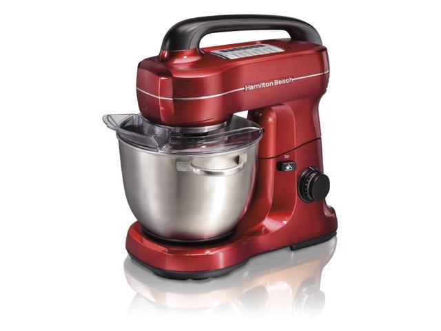 Hamilton Beach 63395 7 Speed Stand Mixer, Metalic Red