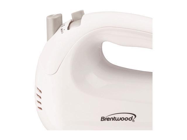 Brentwood Lightweight 5-Speed Electric Hand Mixer, White HM-45