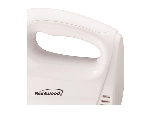 Brentwood Lightweight 5-Speed Electric Hand Mixer, White HM-45