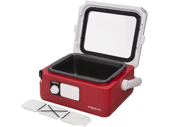 PRESTO Red 6-Quart Nomad Traveling Slow Cooker (06011)