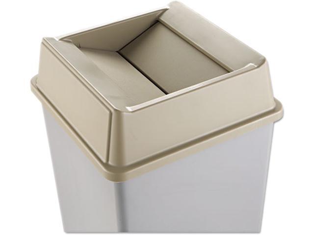 Rubbermaid RCP 2664 BEI Untouchable Square Lids for Square Top Containers- Beige