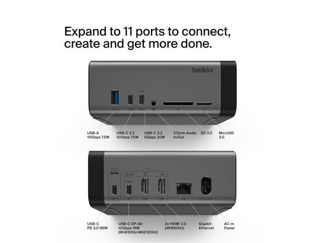 Belkin Connect 150W USB-C 11-in-1 Pro GaN Dock - image 3