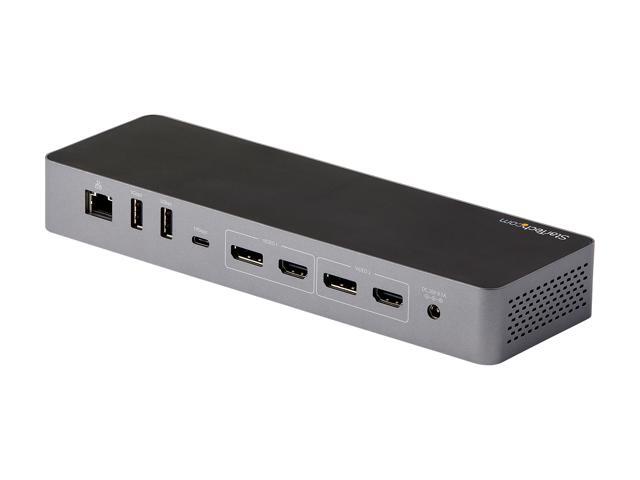 StarTech Thunderbolt 3 Dock w/USB-C Host Compatibility Dual 4K 60Hz DP 1.4 or HDMI TB3/USB-C Docking Station 1x 8K 96W PD/5xUSB TB3CDK2DH