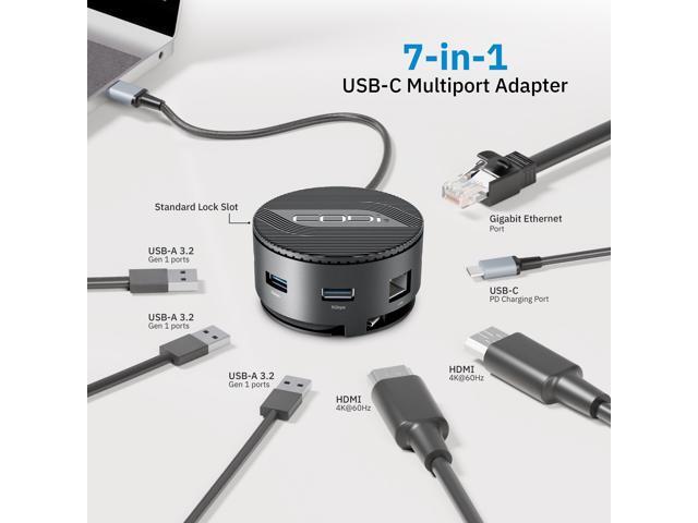 CODi CentroM3 Multi-Port USB-C Docking Station with Dual 4K HDMI, 100W PD, Gigabit Ethernet & USB-A 3.2