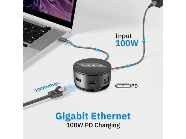 CODi CentroM3 Multi-Port USB-C Docking Station with Dual 4K HDMI, 100W PD, Gigabit Ethernet & USB-A 3.2
