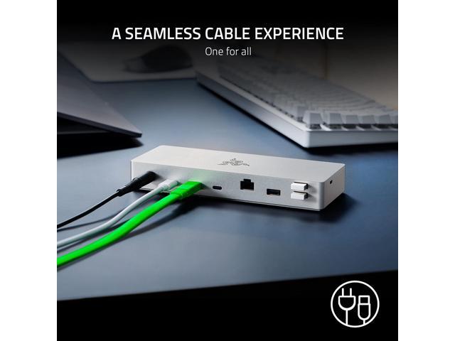 Razer - Thunderbolt 4 Certified Dock with 10 Ports for PC and Mac - Mercury - image 5