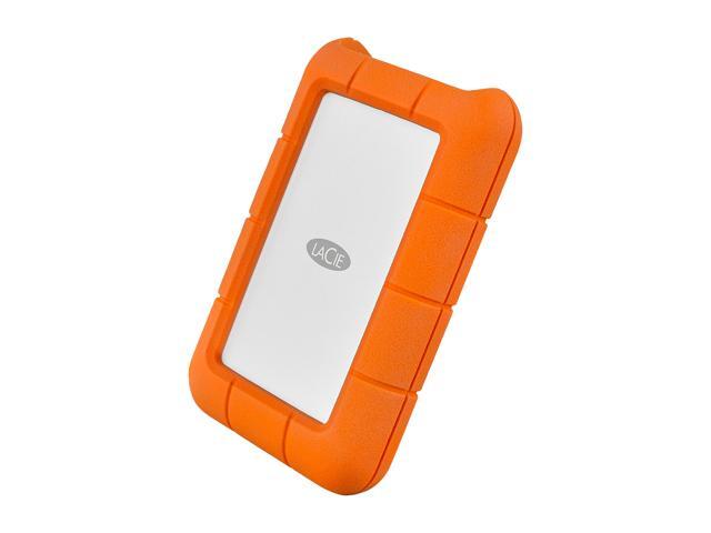 LaCie - Rugged 1TB External USB-C, USB 3.1 Gen 1 Portable Hard Drive - Orange/Silver - image 5