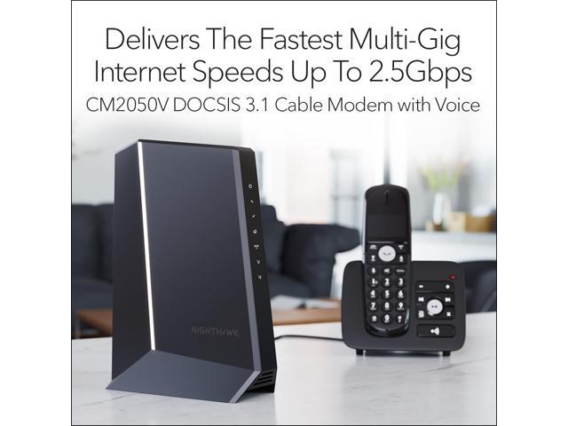 NETGEAR - Nighthawk 32 x 8 DOCSIS 3.1 Voice Cable Modem - Black - image 9