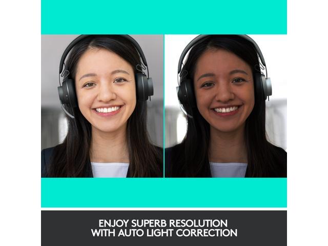 Logitech - 4K Pro 4096 x 2160 Webcam with Noise-Canceling Mic - Black - image 4