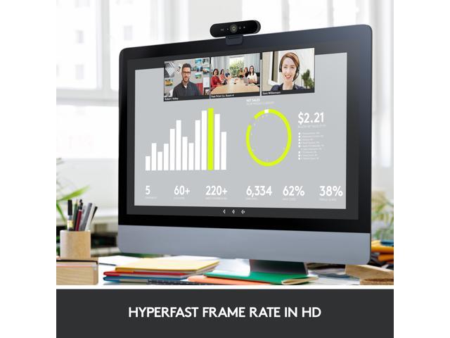 Logitech - 4K Pro 4096 x 2160 Webcam with Noise-Canceling Mic - Black - image 7