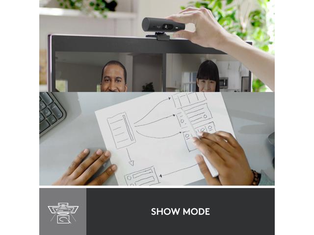 Logitech - Brio 500 1920x1080p Webcam with Privacy Cover - Graphite - image 10