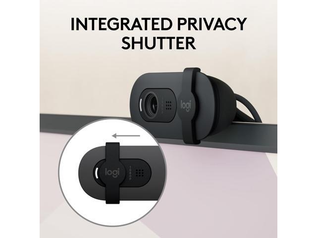 Logitech - Brio 105 1080p Webcam for Laptops with Privacy Shutter & Auto Light Balance - Black - image 5