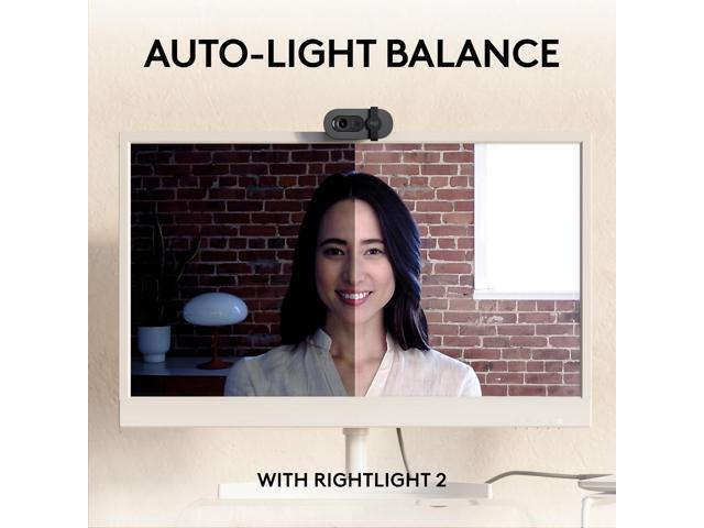 Logitech - Brio 105 1080p Webcam for Laptops with Privacy Shutter & Auto Light Balance - Black - image 4
