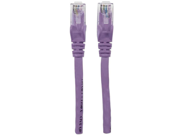 Intellinet Network Cable, Cat6, UTP RJ45 Male / RJ45 Male, 15.0 m (50 ft.), Purple