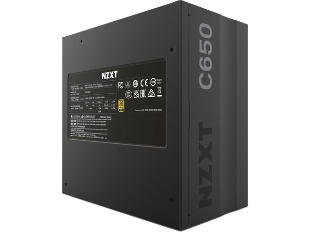 NZXT C650 - C Series ATX 650 Watt 80 Plus Gold v2 (2022) Full-modular Power Supply, US Power Cord