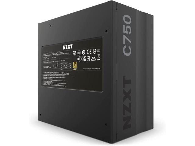 NZXT C750 - C Series ATX 750 Watt 80 Plus Gold v2 (2022) Full-modular Power Supply, US Power Cord