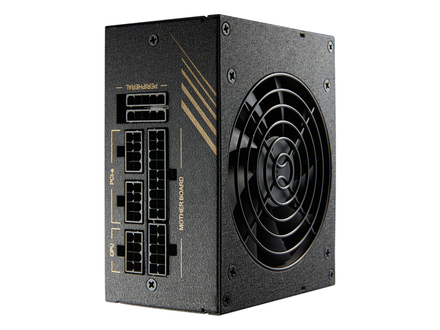 FSP Dagger Pro 650W Mini ITX Solution / SFX 12V / Micro ATX 80 Plus Gold Certified Full Modular VR / 4K Ready Gaming Power Supply (SDA2-650)