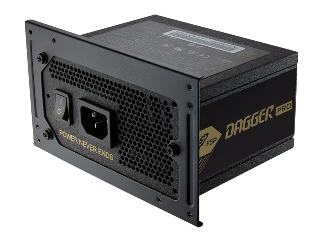 FSP Dagger Pro 650W Mini ITX Solution / SFX 12V / Micro ATX 80 Plus Gold Certified Full Modular VR / 4K Ready Gaming Power Supply (SDA2-650)
