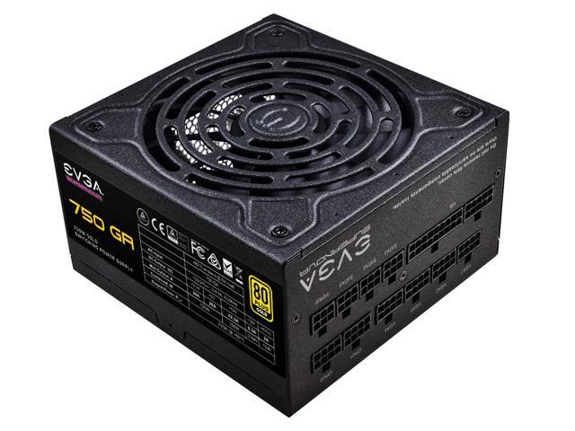EVGA SuperNOVA 750 GA, 80 Plus Gold 750W, Fully Modular, Eco Mode, 10 Year Warranty, Includes Power ON Self Tester, Compact 150mm Size, Power.