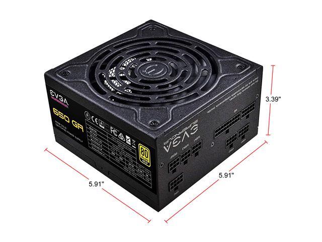 EVGA SuperNOVA 650 GA, 80 Plus Gold 650W, Fully Modular, ECO Mode with Dbb Fan, 10 Year Warranty, Compact 150mm Size, Power Supply 220-GA-0650-X1