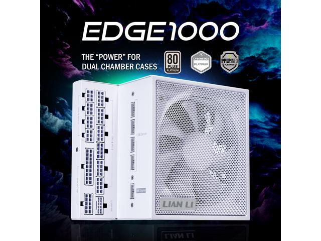 LIAN LI Edge series EG1000 White, 1000W ATX12V v3.1, 80 PLUS PLATINUM Certified, Full Modular Power Supply