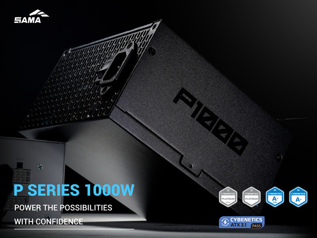 SAMA P1000W ATX 3.1 Power Supply, 1000W,Cybenetics Platinum Standards, PCIE 5.1 Ready, Full Modular, 1000W Gaming PSU, Premium Japanese Capacitor,...