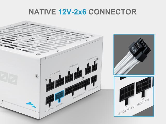 SAMA G1000W ATX 3.1 Power Supply, 1000W, Cybenetics Gold Standards, PCIe 5.1 Ready, Full Modular, Japanese Capacitors, FDB Fan, White Version