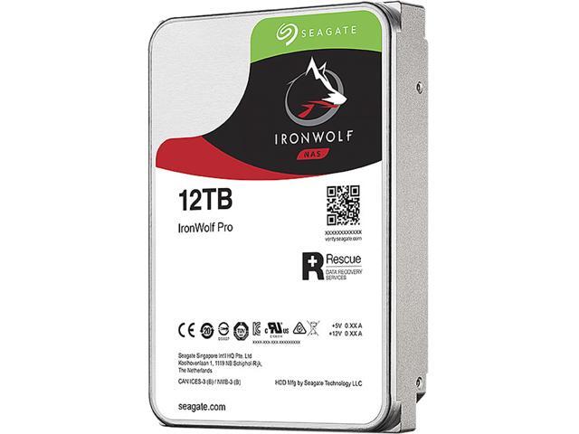 Seagate IronWolf Pro 12TB NAS Hard Drive 7200 RPM 256MB Cache CMR SATA 6.0Gb/s 3.5' Internal HDD ST12000NE0008