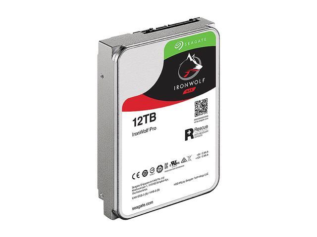Seagate IronWolf Pro 12TB NAS Hard Drive 7200 RPM 256MB Cache CMR SATA 6.0Gb/s 3.5' Internal HDD ST12000NE0008