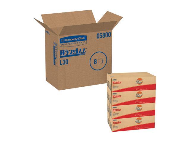 WypAll L30 DRC Towels (05800), Strong and Soft Wipes, White, 100 Sheets / Pop-Up Box, 8 Boxes / Case, 800 Wipes / Case