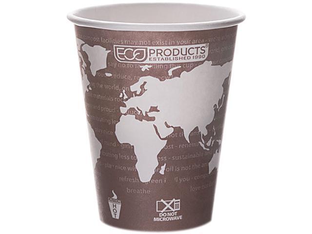 Eco-Products EP-BHC8-WAPK 8 oz. World Art Renewable Resource Compostable Hot Drink Cups