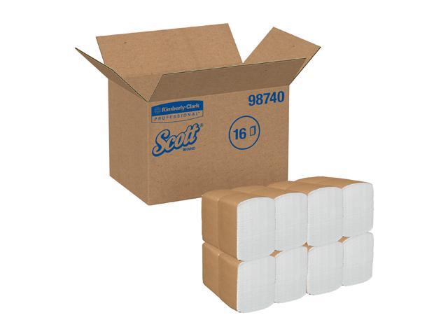 Scott Dinner Paper Napkins (98740), Disposable, White, 1/8 Fold, 1-Ply, 12 x 13 (Unfolded), 24 Packs of 250 Dinner Napkins (6,000 / Case)