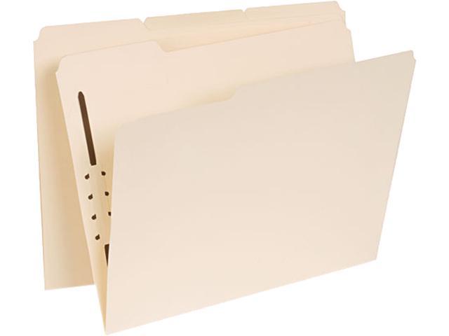 Universal UNV13410 1/3-Cut Tabs  Reinforced Top Tab Folders with One Fastener - Letter Size  Manila (50/Box)