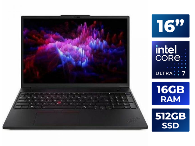 Lenovo ThinkPad P16s Gen 3 16.0' Intel Core Ultra 7 155H NVIDIA RTX 500 Ada Generation 16GB Memory 512GB SSD Windows 11 Pro 21KS001MUS