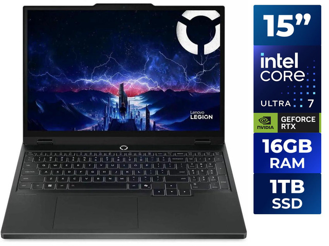 Lenovo Legion 5 15IAX10 83F0001QUS 15.1' Gaming Notebook - WQXGA - Intel Core Ultra 7 255HX - 16 GB - 1 TB SSD - English Keyboard - Eclipse Black -...