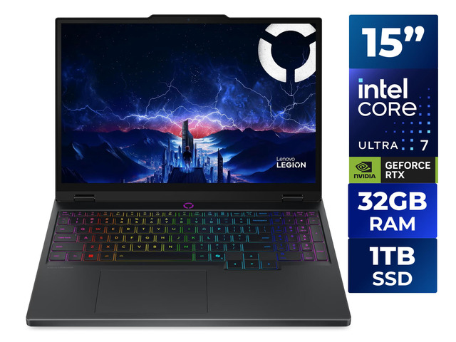 Lenovo Legion 5 15IAX10 83F0001RUS 15.1' Gaming Notebook - WQXGA - Intel Core Ultra 7 255HX - 32 GB - 1 TB SSD - English Keyboard - Eclipse Black -...