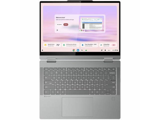 Lenovo 14IRU10 83LL000FUS 14' Touchscreen Convertible Chromebook - Intel Core 5 120U (1.40 GHz) - 8 GB - 128 GB Flash Memory - ChromeOS - Webcam -...