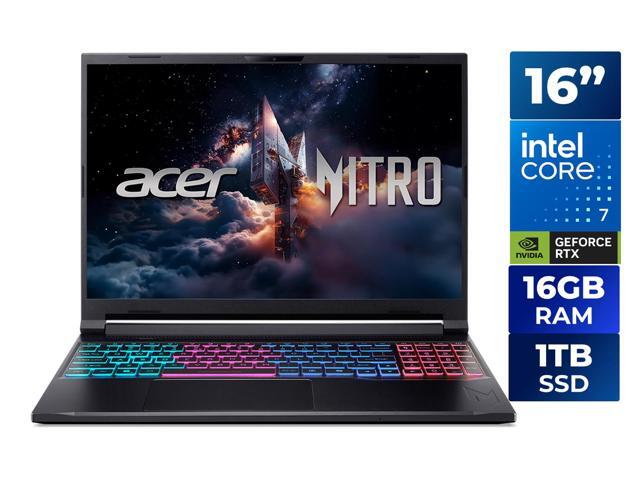 Acer Nitro V 16S ANV16S-71-72KE, 16.0' WQXGA IPS 180Hz Display, Intel Core 7 processor 240H, NVIDIA GeForce RTX 5070 Laptop GPU, 16GB DDR5, 1TB...