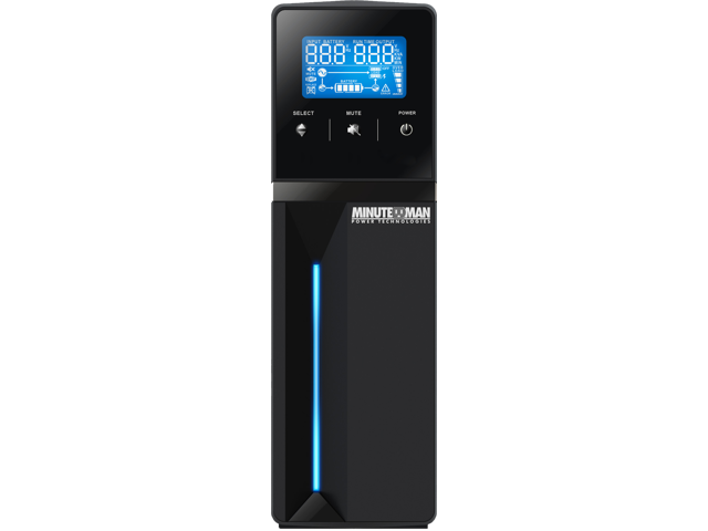 Minuteman ETR550LG 550VA/330 Watts, 120 VAC, (4)NEMA 5-15 On-battery receptacles, (4) NEMA 5-15 Surge-only receptacles, 6-foot power cord with NEMA...