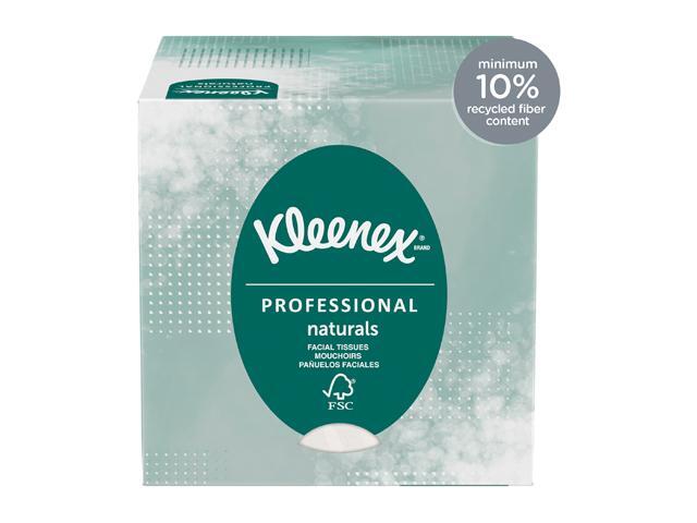 Kleenex Naturals Facial Tissue, 2-Ply, White, 95/Box, 1 Box