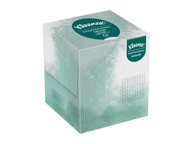 Kleenex Naturals Facial Tissue, 2-Ply, White, 95/Box, 1 Box