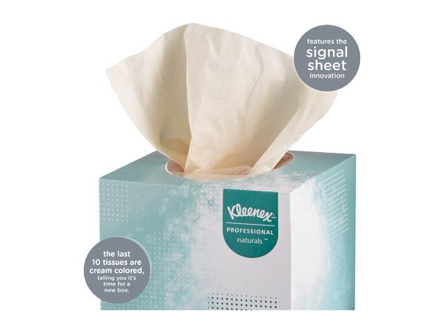 Kleenex Naturals Facial Tissue, 2-Ply, White, 95/Box, 1 Box