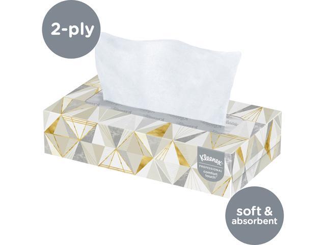 Kleenex  KCC21606BX  Low Profile Box Facial Tissues  125 / Box  White((box of  pack 8))