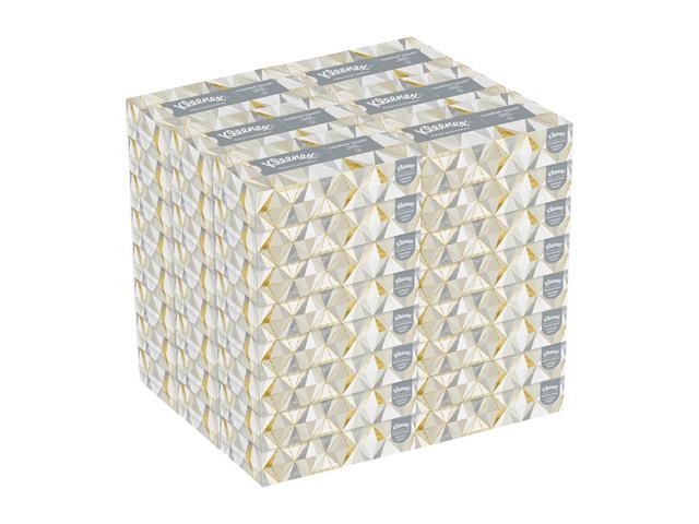 Kleenex Professional Facial Tissue for Business (21606), Flat Tissue Boxes, 48 Boxes / Case, 125 Tissues / Box