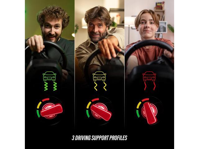 Thrustmaster - T98 Ferrari 296 GTB Racing Wheel & Pedal Set for Playstation 4, Playstation 5, Windows - Black - image 6