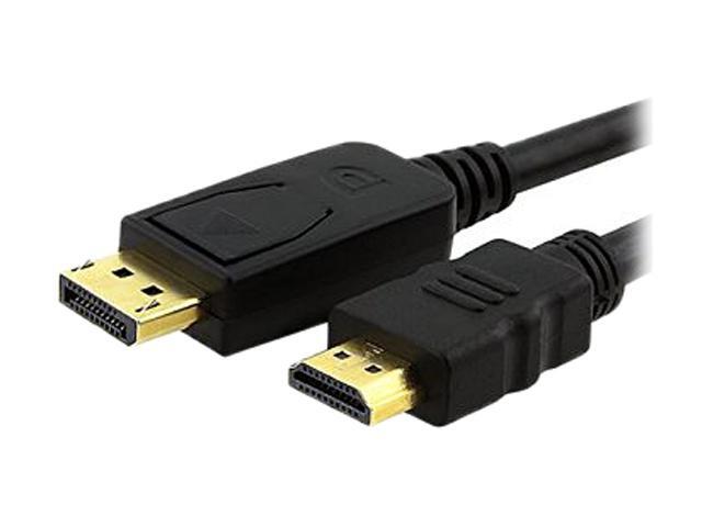 UNC 3ft DisplayPort Male to HDMI Cable Male, Black - image 2