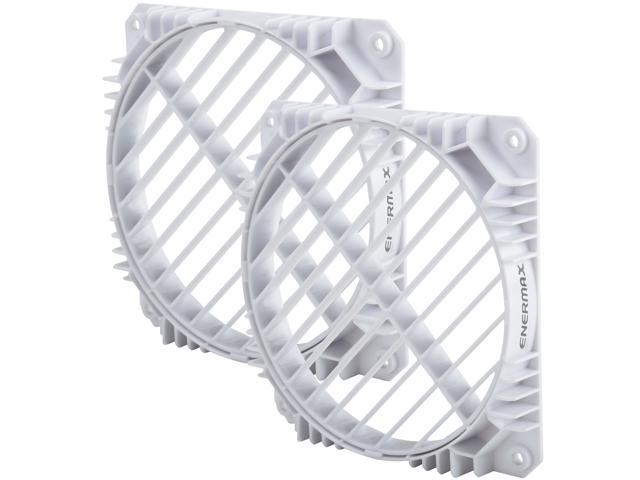 Enermax Air Guide 360° Rotatable Fan Grill, EAG001-W, Twin Pack - White