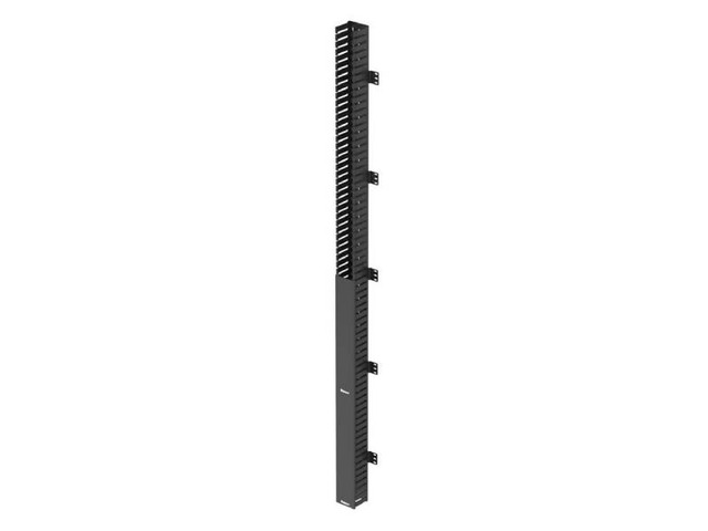 Panduit CWMPV3340 IN-Cabinet Vertical Cable Manager - 40RU - 3.2 in. Depth - Front Mount - PVC - Black - Indoor - RoHS Compliant